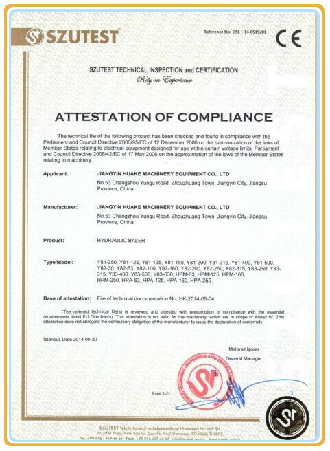 Y81F-200 Mesin Baling Scrap Baja Hidrolik Persegi 2