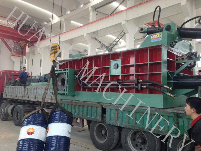 CE Huake Digunakan Logam Daur Ulang Baler / Aluminium Can Baler Machine 2