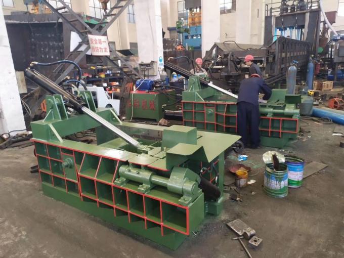 ekonomis mudah dioperasikan Y81-125 Hydraulic Scrap Metal Baler untuk baler kaleng UBC logam ringan 2
